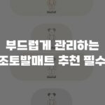 부드럽게 관리하는 규조토발매트 추천 필수템