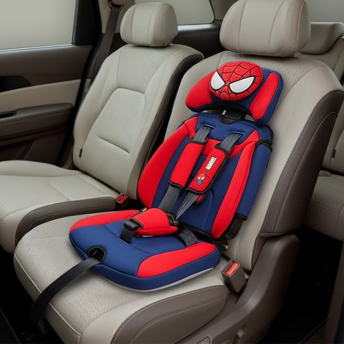 마블 프리미엄 휴대용 주니어 카시트 토들러 ISOFIX 특허출원 스파이더맨