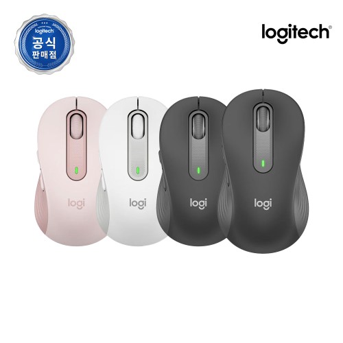 [슈퍼적립][N배송] 로지텍코리아 공식 시그니처 M650 무소음 무선 마우스 오프화이트