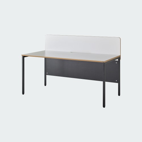 오피스테일 뮤보 D800 사무용책상 1200x800mm, 백색/블랙다리