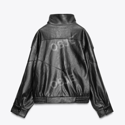 ZARA 여성 인조가죽 블랙 재킷 자라 멋스러운 간지 가죽점퍼