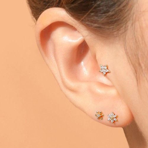 [0.8mm]14K 로즈골드 인터널 시그니처 라블렛 피어싱 귀걸이 29종