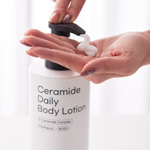 여름바디로션 닭살피부 끈적임없는 대용량 무향 에이옵트 세라마이드 바디로션 500ml, 1개
